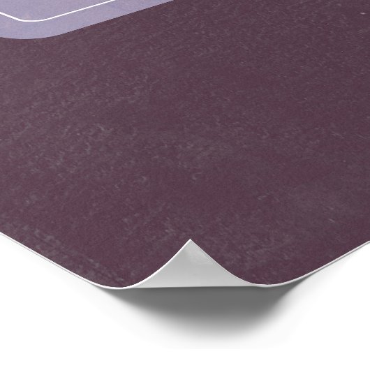 ヴィンテージフローラ結婚のウェルカムサイン ポスター (角)