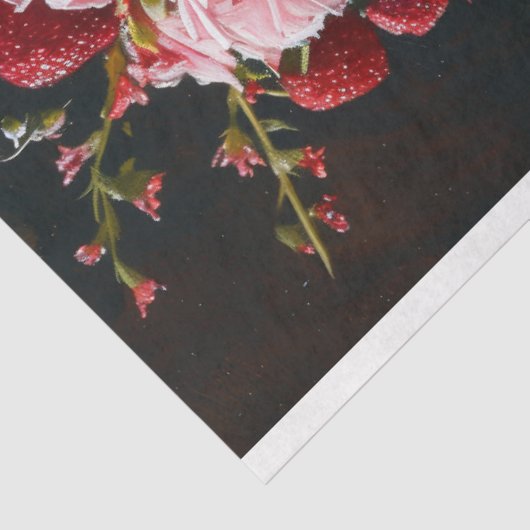 ヴィンテージフローラ結婚のケーキアートベーカリーデコパージュ 薄葉紙 (詳細)