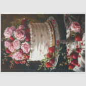 ヴィンテージフローラ結婚のケーキアートベーカリーデコパージュ 薄葉紙 (正面)