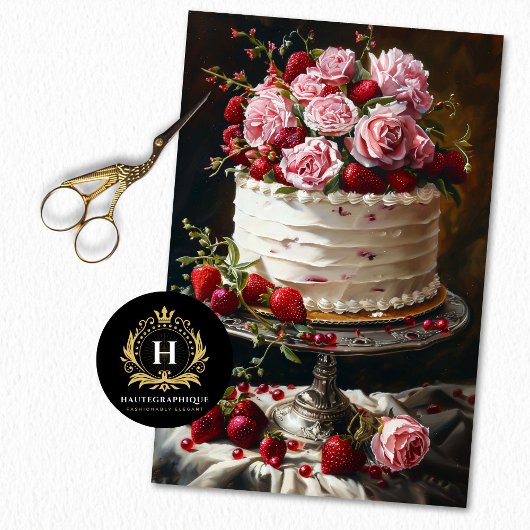 ヴィンテージフローラ結婚のケーキアートベーカリーデコパージュ 薄葉紙