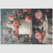 ヴィンテージフローラ結婚のケーキフードベーカリーデコパージュ 薄葉紙 (正面)