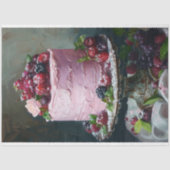 ヴィンテージフローラ結婚のケーキフードベーカリーデコパージュ 薄葉紙 (正面)