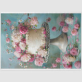 ヴィンテージフローラ結婚のケーキフードベーカリーデコパージュ 薄葉紙 (正面)