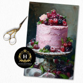 ヴィンテージフローラ結婚のケーキフードベーカリーデコパージュ 薄葉紙