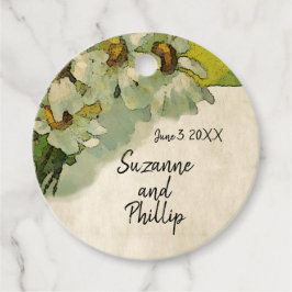 ヴィンテージフローラ結婚のデイジーに感謝す来る フェイバータグ