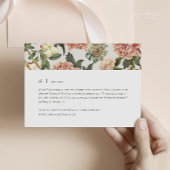 ヴィンテージフローラ結婚の詳細エンクロージャカード エンクロージャーカード