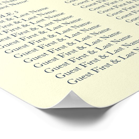 ヴィンテージフローラ結婚の8テーブルの座席表 ポスター (角)