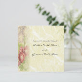 ヴィンテージフローラ結婚の 招待状 (スタンド正面)