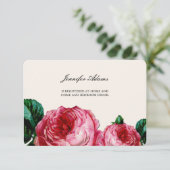 ヴィンテージフローラ結婚のDECOMPAGEのREGISTRY CARD エンクロージャーカード (スタンド正面)