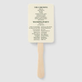 ヴィンテージフローラ結婚アールヌーボー ハンドファン (裏面)