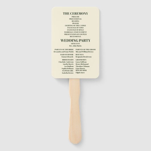 ヴィンテージフローラ結婚アールヌーボー ハンドファン (裏面)