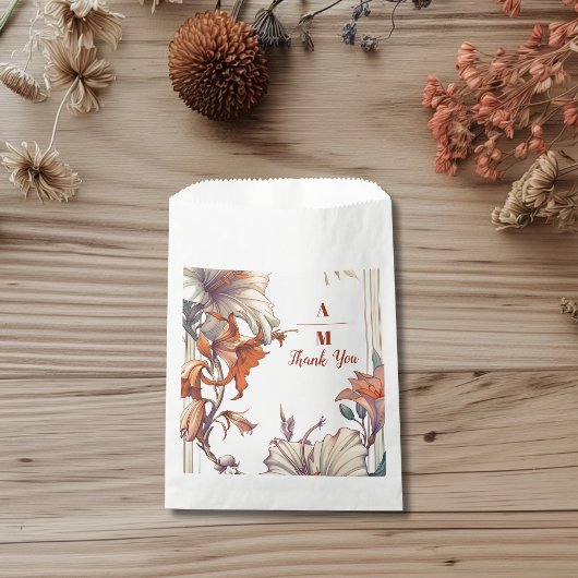 ヴィンテージフローラ結婚アールヌーボー フェイバーバッグ