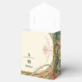 ヴィンテージフローラ結婚アールヌーボー フェイバーボックス (オープン)