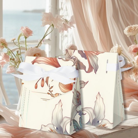 ヴィンテージフローラ結婚アールヌーボー フェイバーボックス