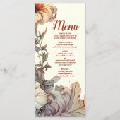 ヴィンテージフローラ結婚アールヌーボー メニュー (正面)