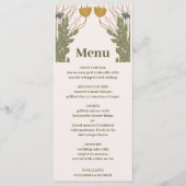 ヴィンテージフローラ結婚アールヌーボー メニュー (正面)