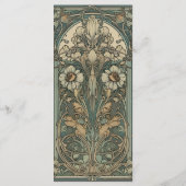 ヴィンテージフローラ結婚アールヌーボー メニュー (裏面)