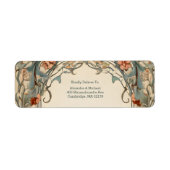 ヴィンテージフローラ結婚アールヌーボー ラベル (正面)