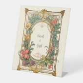 ヴィンテージフローラ結婚アールヌーボー 台座サイン (正面)