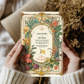 ヴィンテージフローラ結婚アールヌーボー 招待状