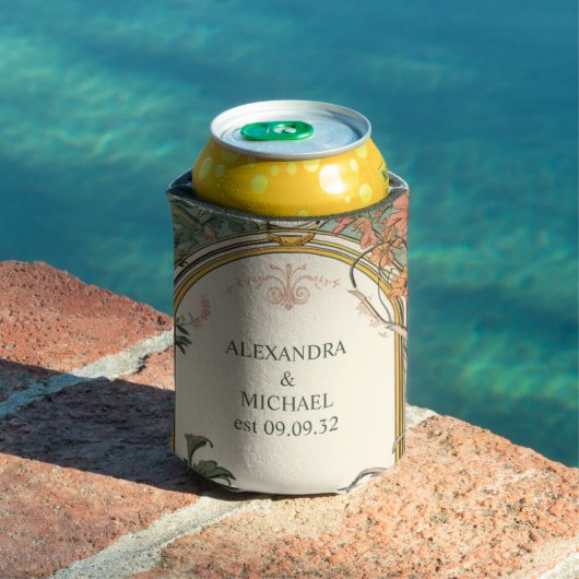 ヴィンテージフローラ結婚アールヌーボー 缶クーラー (インサイチュ プール)