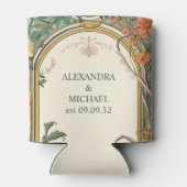 ヴィンテージフローラ結婚アールヌーボー 缶クーラー (裏面)