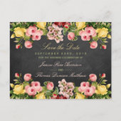 ヴィンテージフローラ結婚シャルボードコレクション 案内ポストカード (正面)