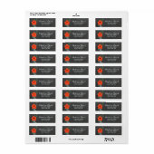 ヴィンテージフローラ結婚シャルボード住所 シール (フルシート)