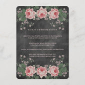 ヴィンテージフローラ結婚シャルボード挿入カード エンクロージャーカード (正面)