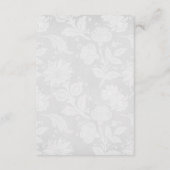 ヴィンテージフローラ結婚ズゲスト詳細 エンクロージャーカード (裏面)