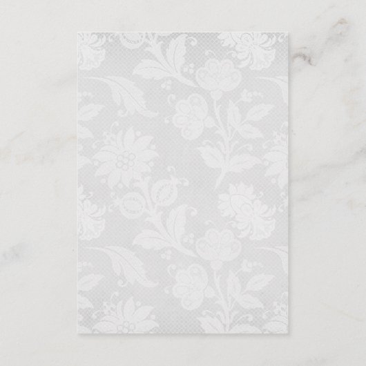 ヴィンテージフローラ結婚ズゲスト詳細 エンクロージャーカード (裏面)