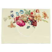 ヴィンテージフローラ結婚ズサンキュー抱き枕 ラージペーパーバッグ (裏面)