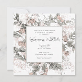 ヴィンテージフローラ結婚ズ 招待状