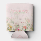 ヴィンテージフローラ結婚ピンクバチェロレッテ 缶クーラー (裏面)