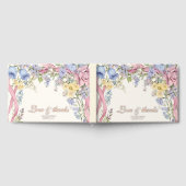 ヴィンテージフローラ結婚フレーム ゲストブック (全面)