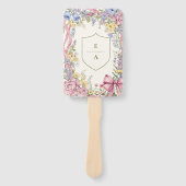 ヴィンテージフローラ結婚フレーム ハンドファン (正面)