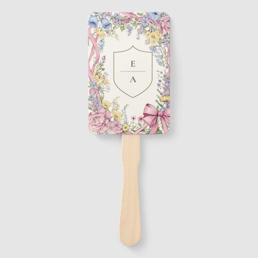 ヴィンテージフローラ結婚フレーム ハンドファン (正面)