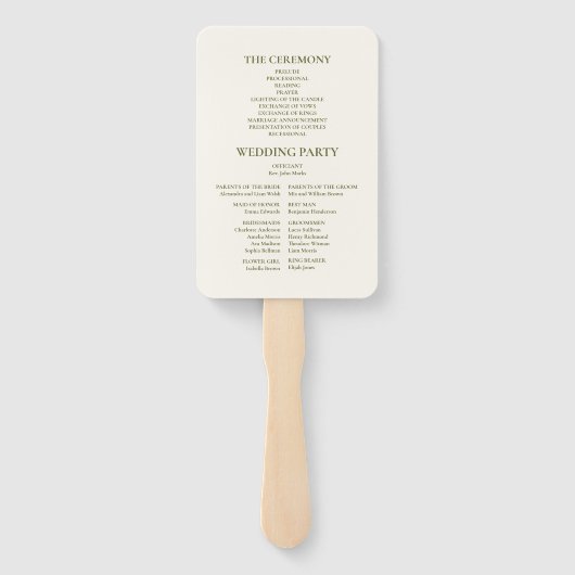 ヴィンテージフローラ結婚フレーム ハンドファン (裏面)