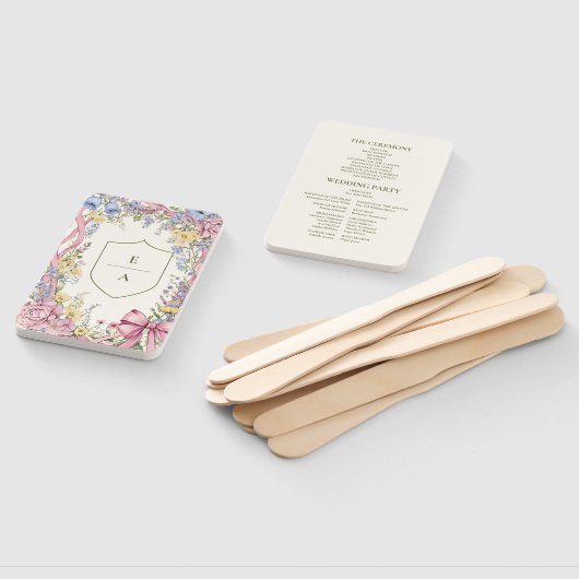 ヴィンテージフローラ結婚フレーム ハンドファン (組立なし)