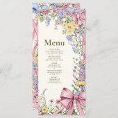 ヴィンテージフローラ結婚フレーム メニュー (正面/裏面)