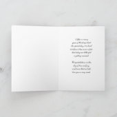 ヴィンテージフローラ結婚娘の祝辞 カード (内部)