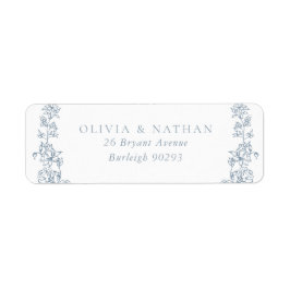 ヴィンテージフローラ結婚差出人住所 ラベル