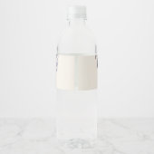 ヴィンテージフローラ結婚式の引き出物ラベルラベンダー ペットボトルラベル (裏面)