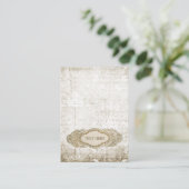 ヴィンテージフローラ結婚式招待状カードの挿入 エンクロージャーカード (スタンド正面)