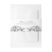 ヴィンテージフローラ結婚式招待状ベリーバンド 招待状ベリーバンド (正面例)