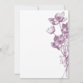 ヴィンテージフローラ結婚式招待状/ホワイト 招待状 (裏面)