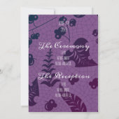 ヴィンテージフローラ結婚式招待状 招待状 (裏面)