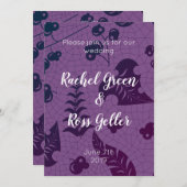 ヴィンテージフローラ結婚式招待状 招待状 (正面/裏面)