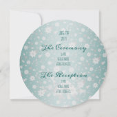 ヴィンテージフローラ結婚式招待状 招待状 (裏面)