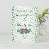 ヴィンテージフローラ結婚式招待状 招待状 (スタンド正面)